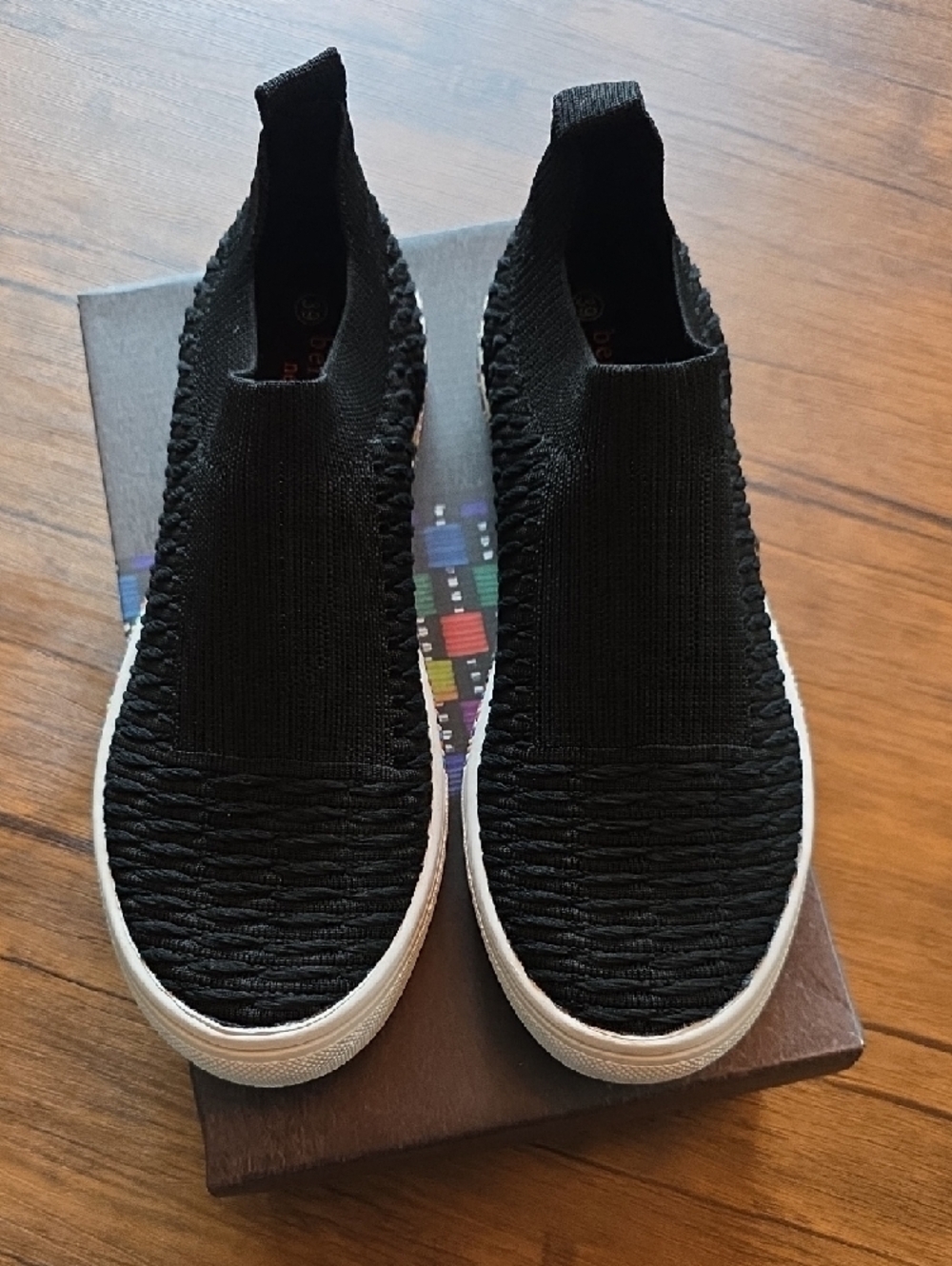bernie mev. Azami Beaded Sole Slip-On Knit Sneakers - Picture 4 of 6